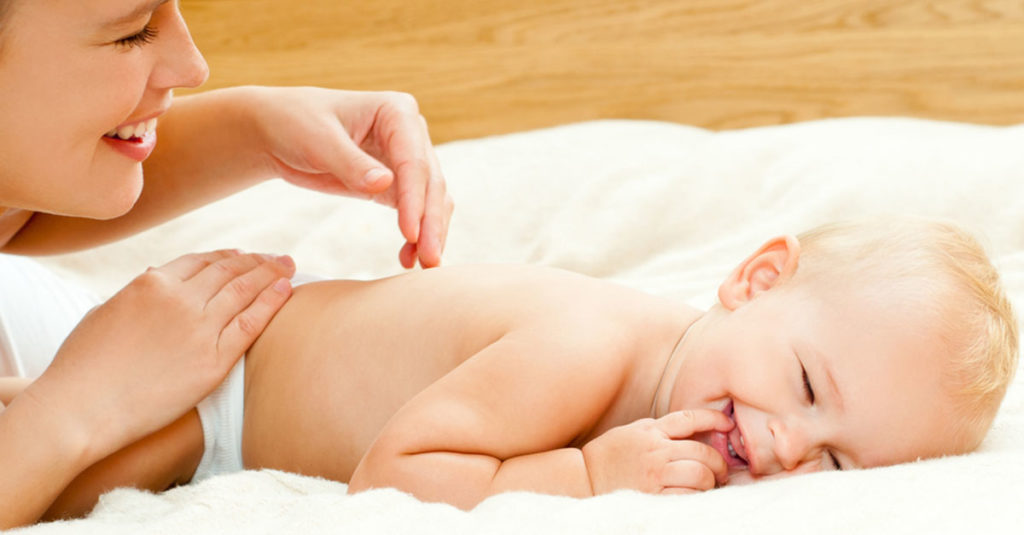 Pflegeprodukte für ein Baby