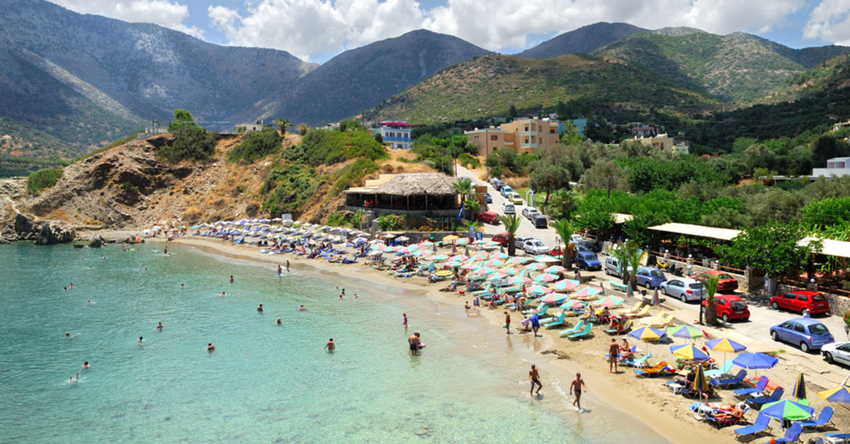 Strand von Bali auf Kreta – ideal für Familien