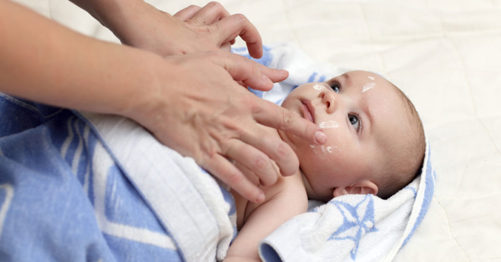 Babypflege im WInter