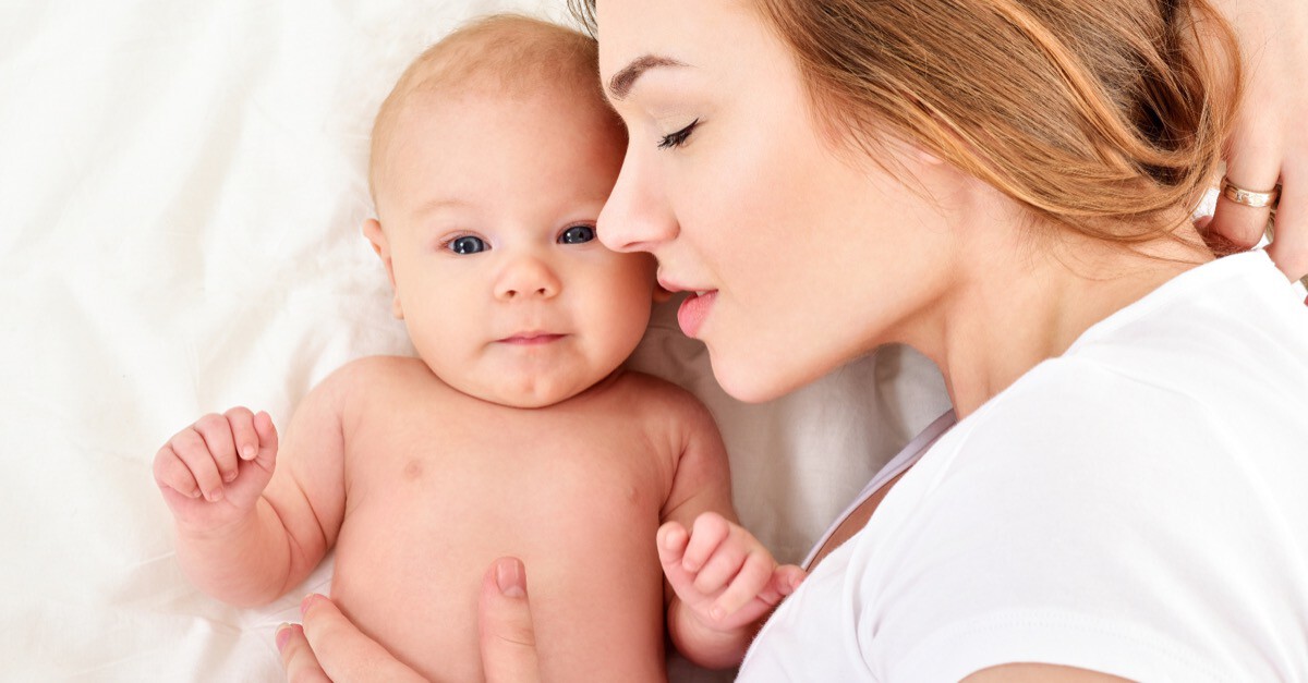 Baby mit gesunder Haut