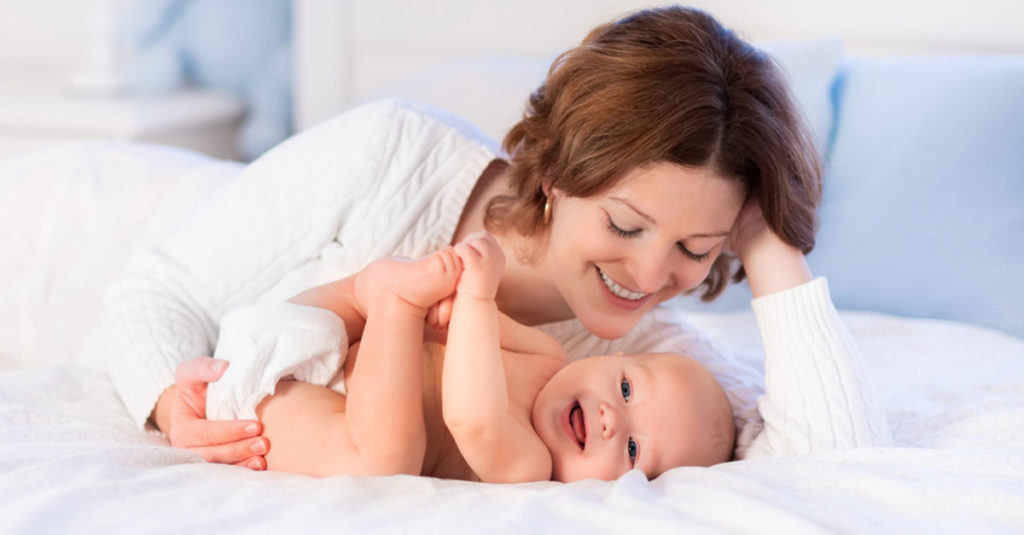 Schlafposition für eine Baby